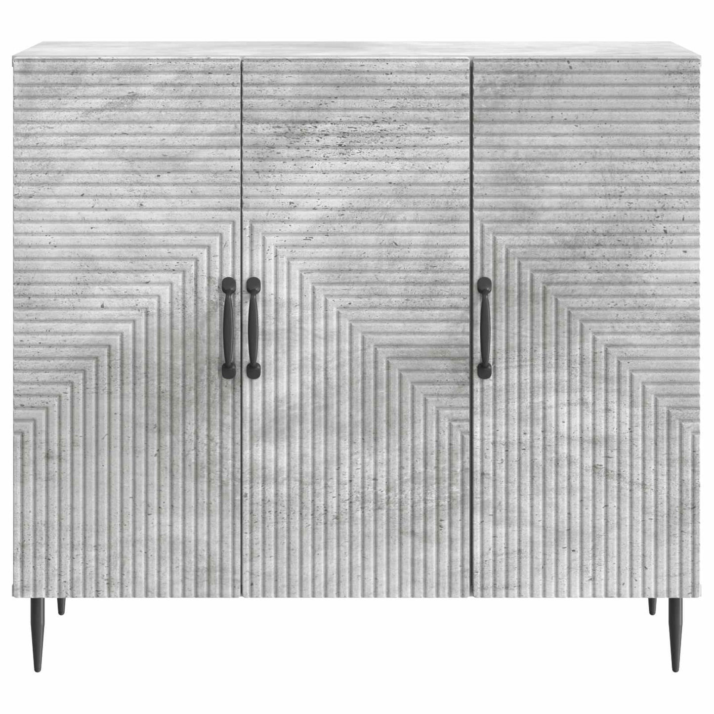 Sideboard Concrete Grey 89 x 34.5 x 80 cm Engineered Wood