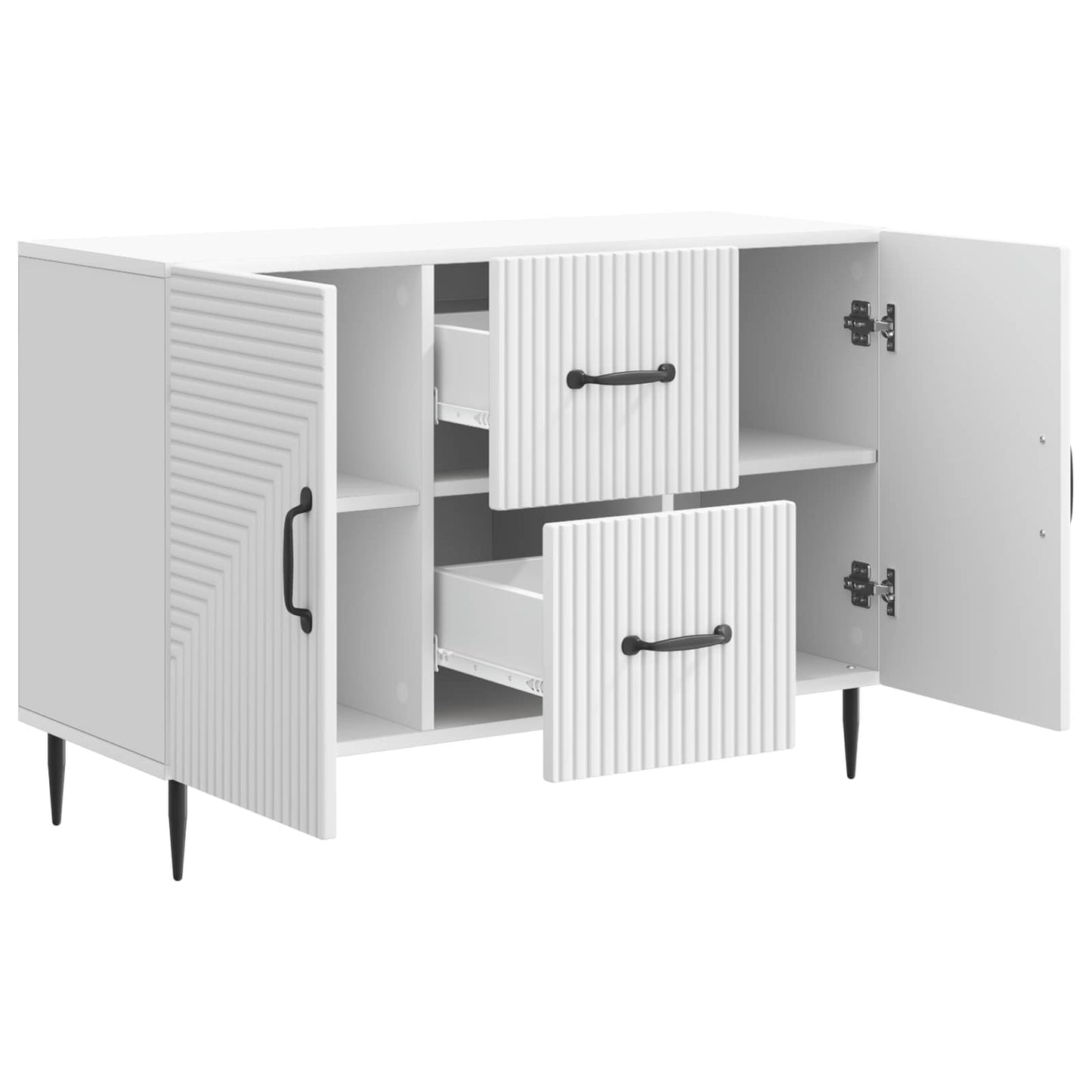 Sideboard White 89 x 34.5 x 60 cm Engineered Wood