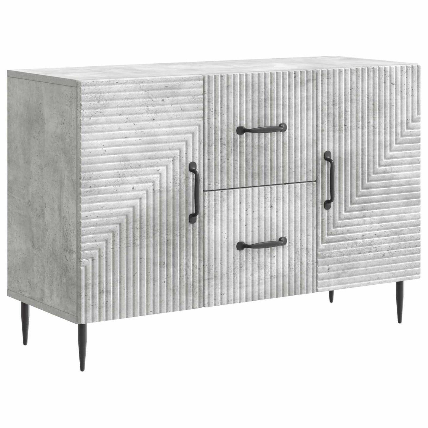 Sideboard Concrete Grey 89 x 34.5 x 60 cm Engineered Wood