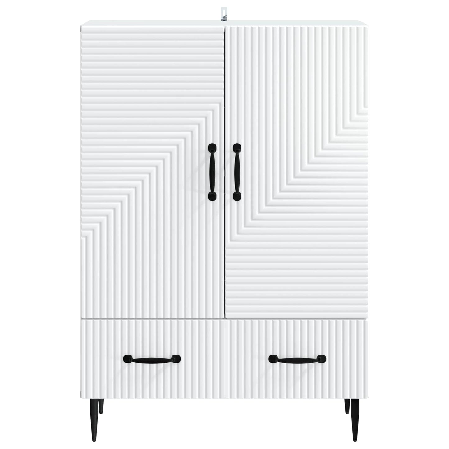 Sideboard White 66 x 34.5 x 95 cm Engineered Wood