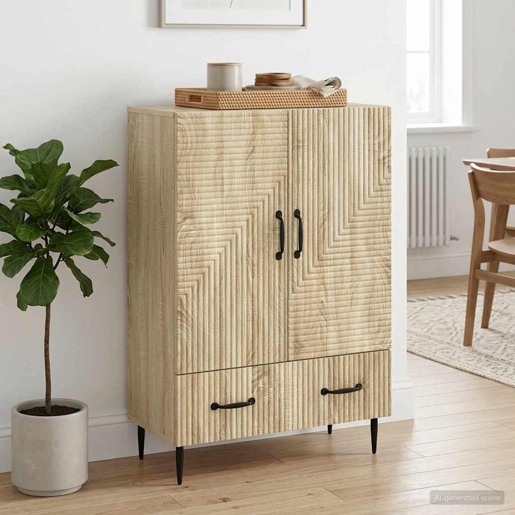 Sideboard Sonoma Oak 66 x 34.5 x 95 cm Engineered Wood