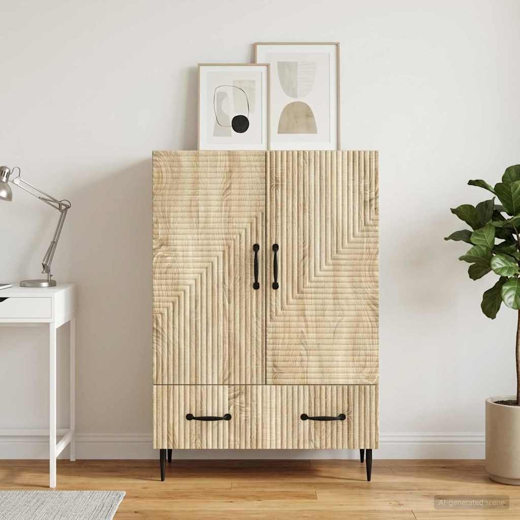 Sideboard Sonoma Oak 66 x 34.5 x 95 cm Engineered Wood