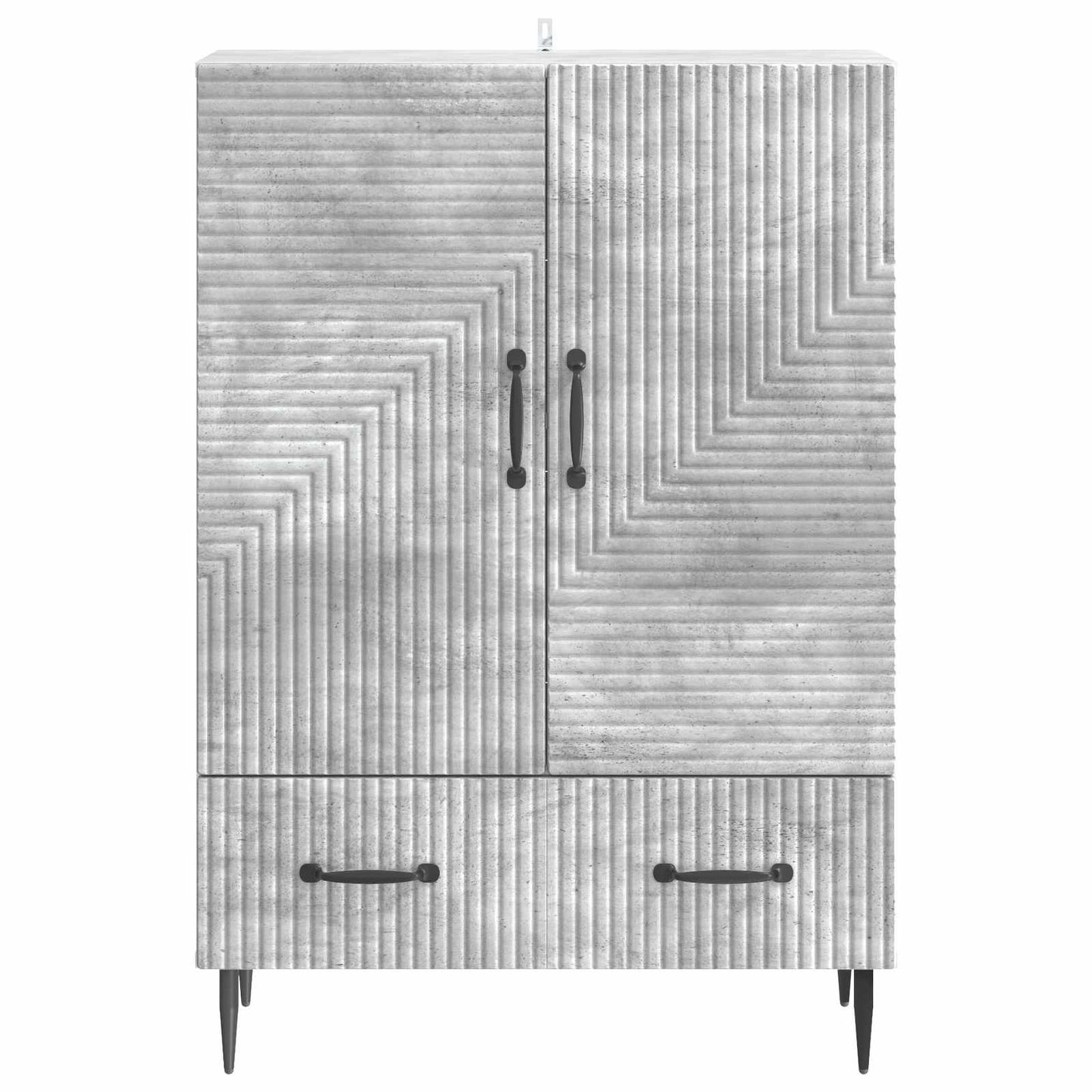 Sideboard Concrete Grey 66 x 34.5 x 95 cm Engineered Wood