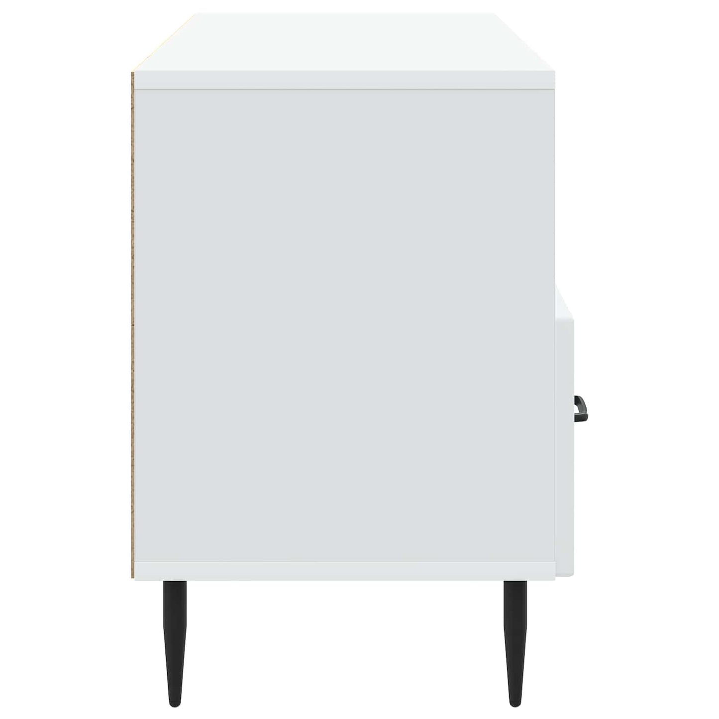 TV Cabinet with Drawer White 102 x 34.5 x 50 cm Engineered Wood