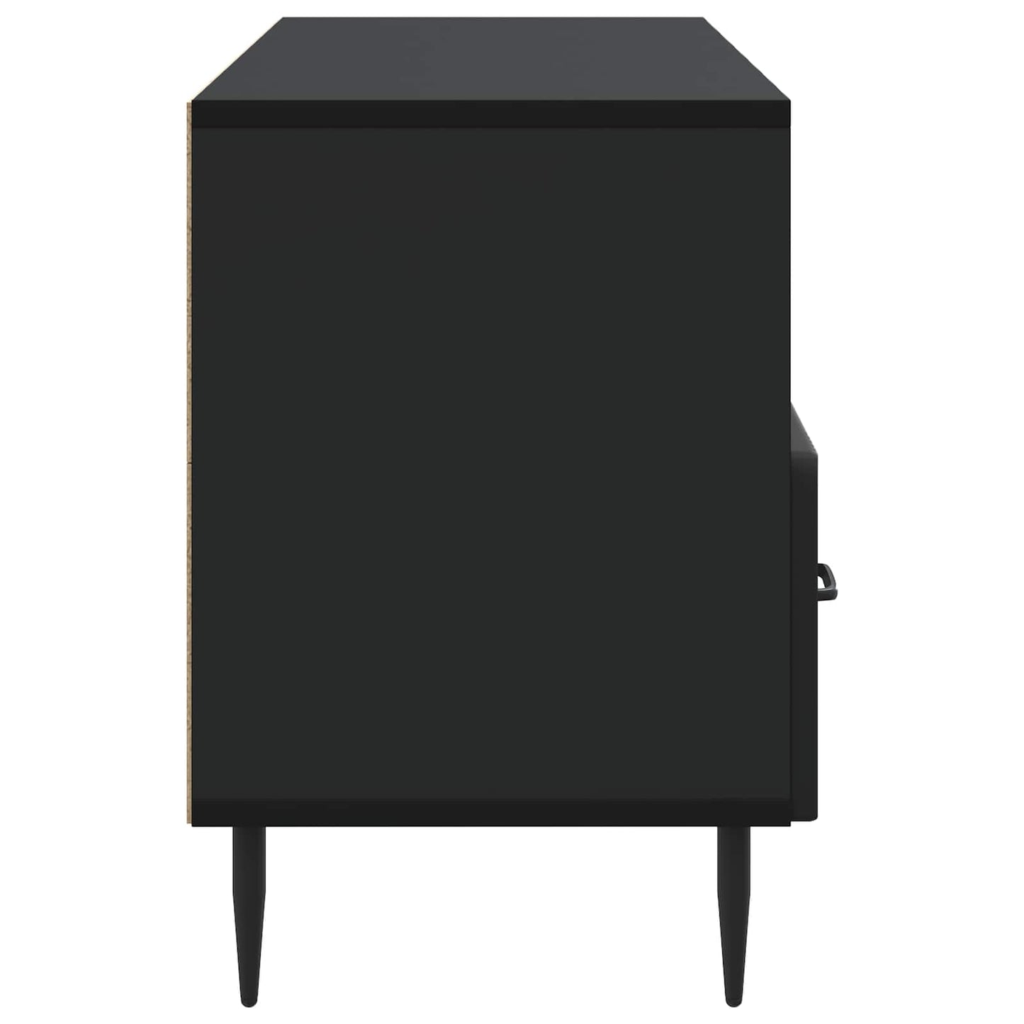 TV Cabinet with Drawer Black 102 x 34.5 x 50 cm Engineered Wood
