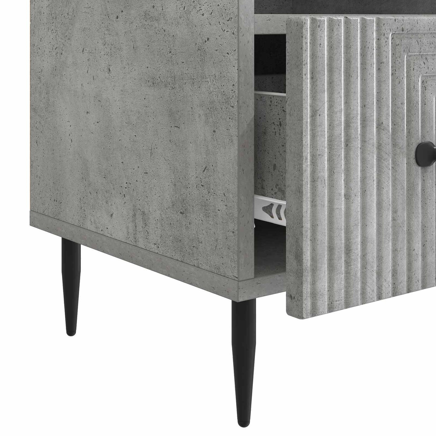 TV Cabinet Concrete Grey 102 x 34.5 x 50 cm Engineered Wood