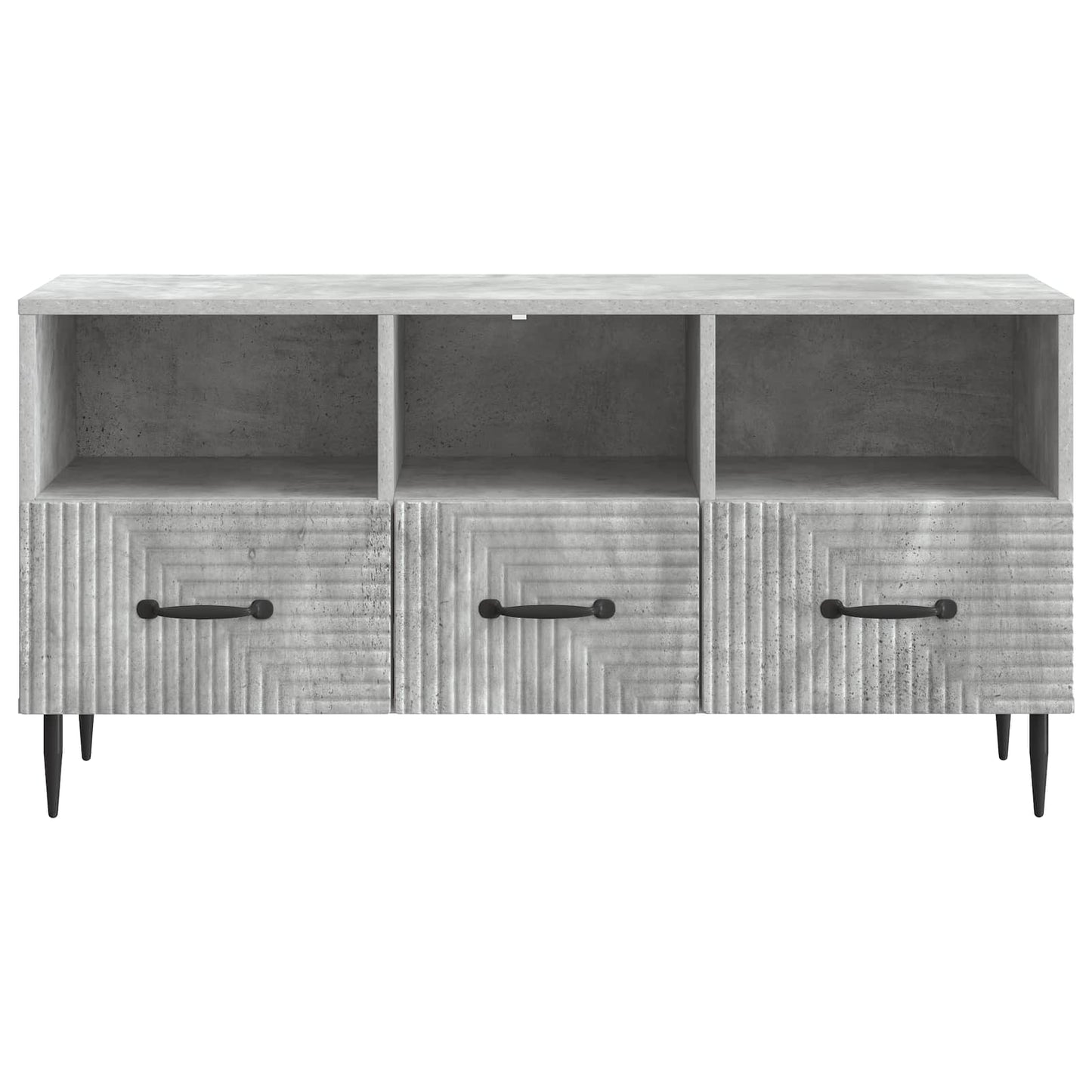 TV Cabinet Concrete Grey 102 x 34.5 x 50 cm Engineered Wood