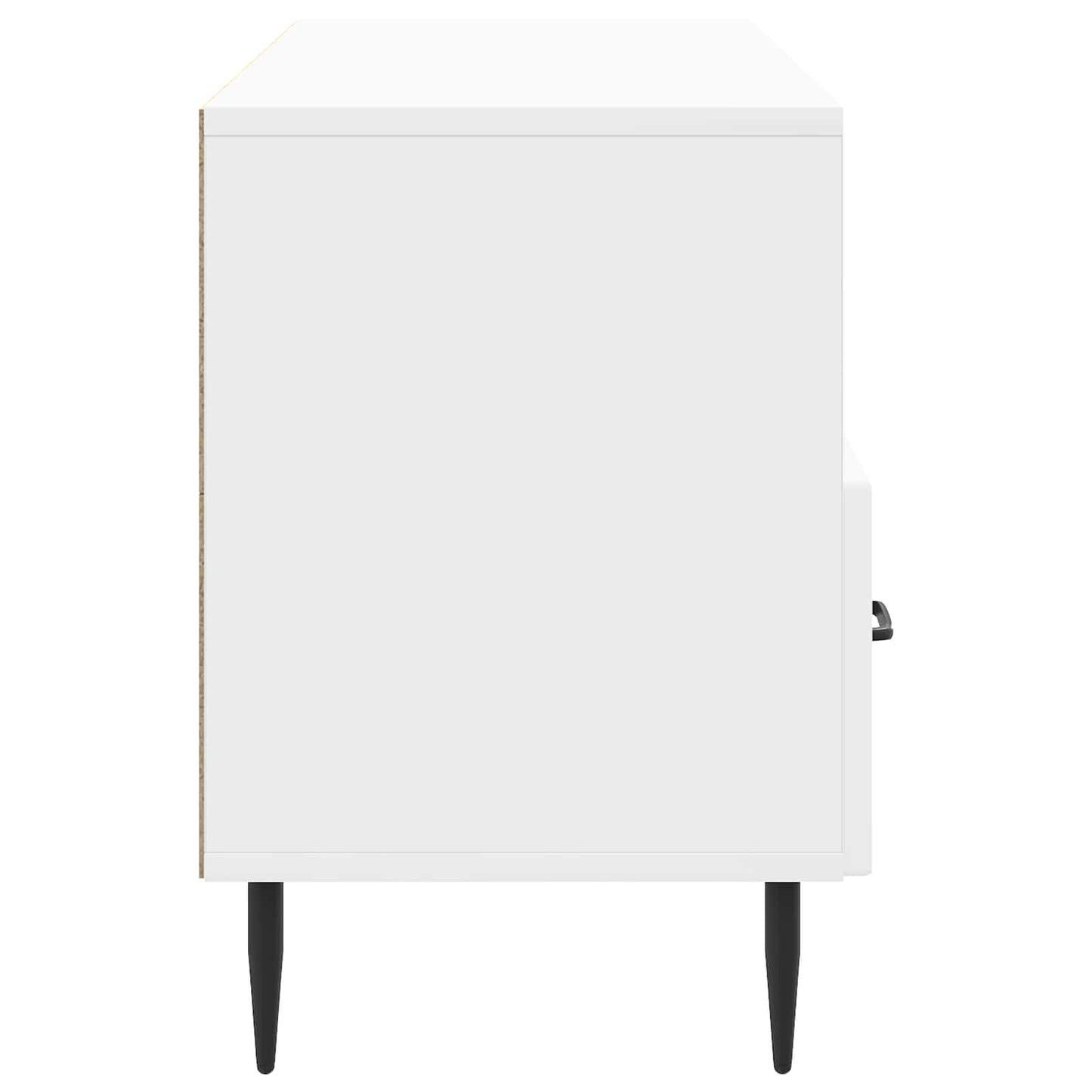 TV Cabinet High Gloss White 102 x 34.5 x 50 cm Engineered Wood
