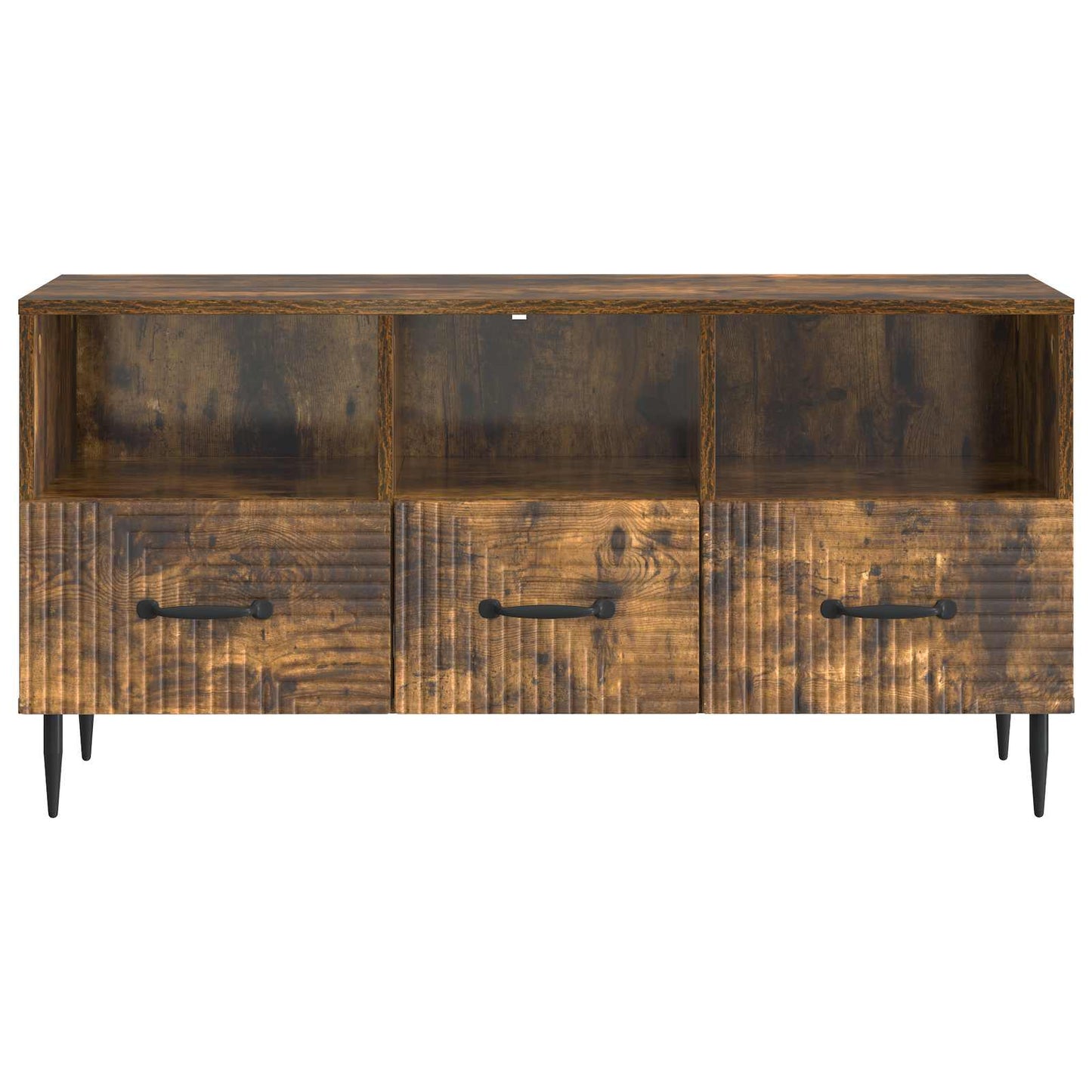 TV Cabinet Smoked Oak 102 x 34.5 x 50 cm Engineered Wood