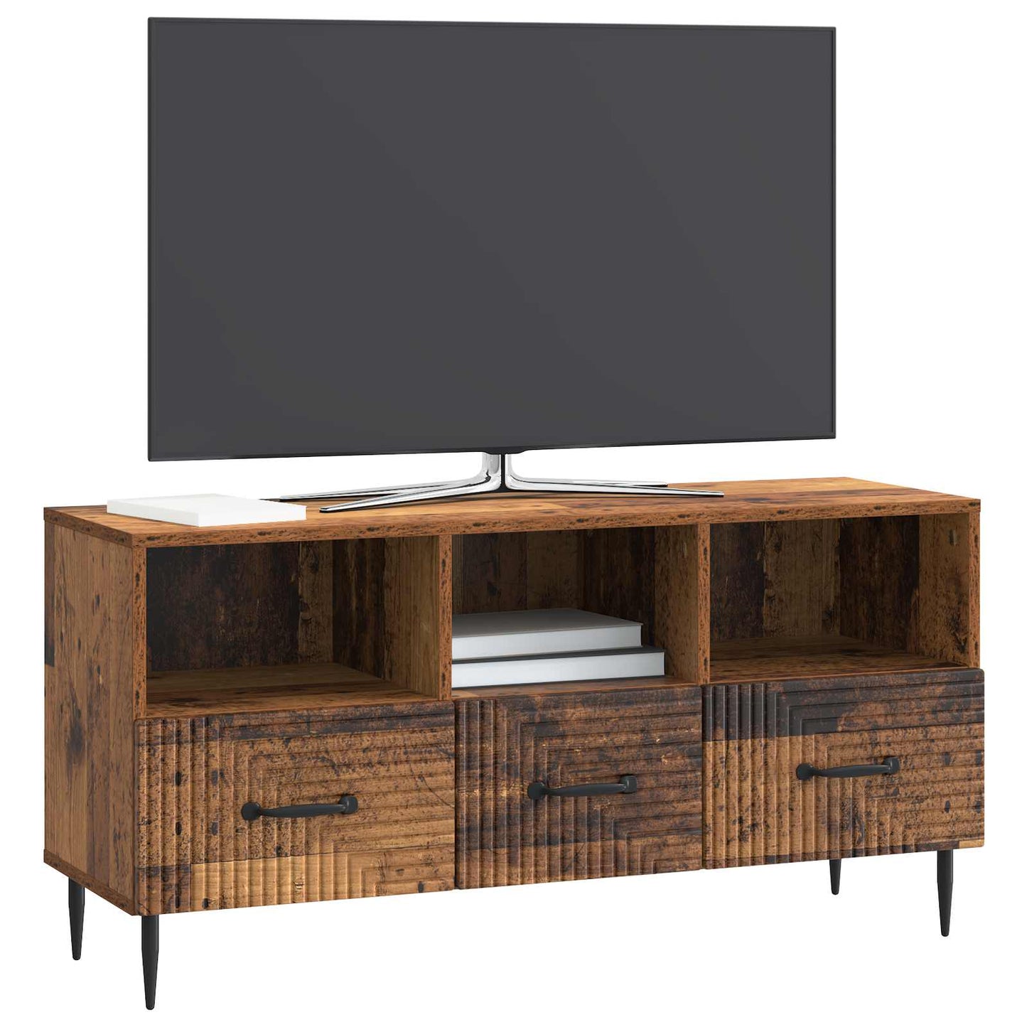 TV Cabinet Old Wood 102 x 34.5 x 50 cm Engineered Wood