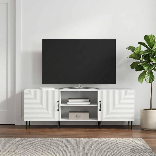 TV Cabinet 150 x 31 x 50 cm White Engineered Wood