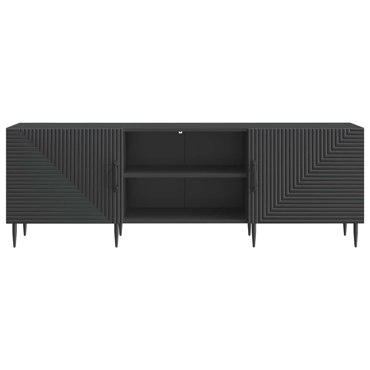 TV Cabinet Black 150 x 31 x 50 cm Engineered Wood