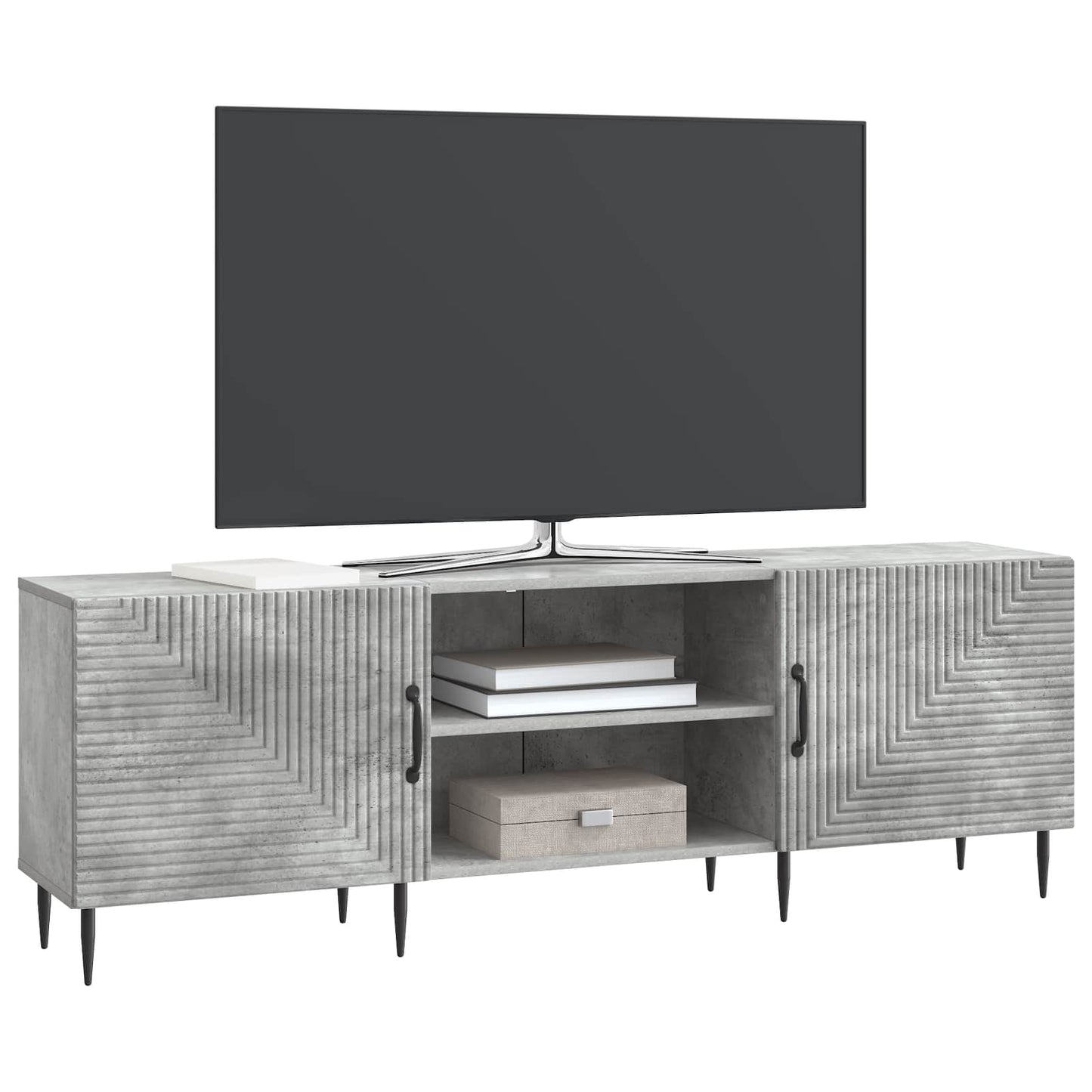 TV Cabinet Concrete Grey 150 x 31 x 50 cm Engineered Wood