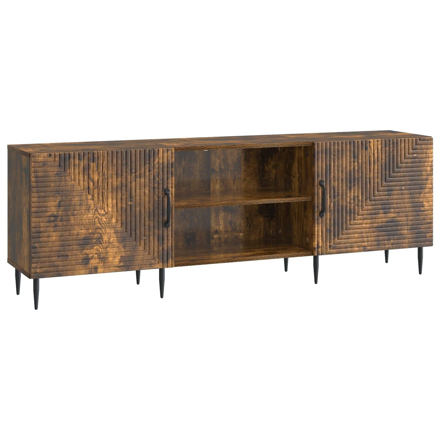 TV Cabinet Smoked Oak 150 x 31 x 50 cm Engineered Wood
