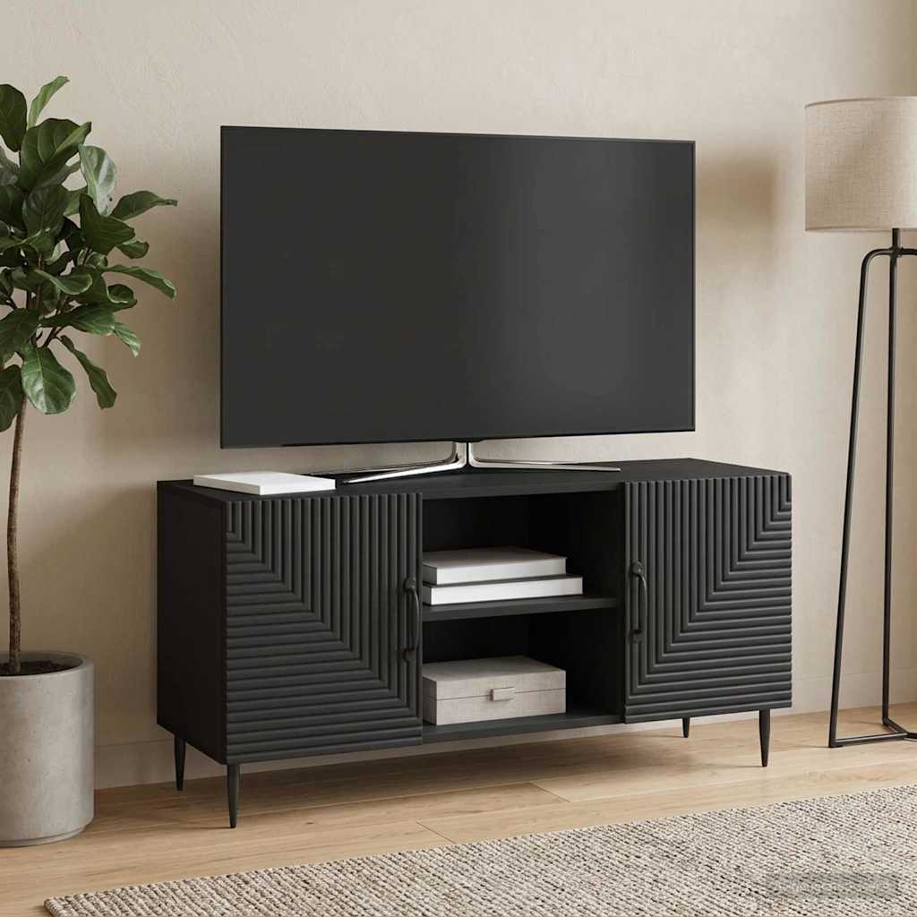 TV Cabinet Black 102 x 34.5 x 50 cm Engineered Wood