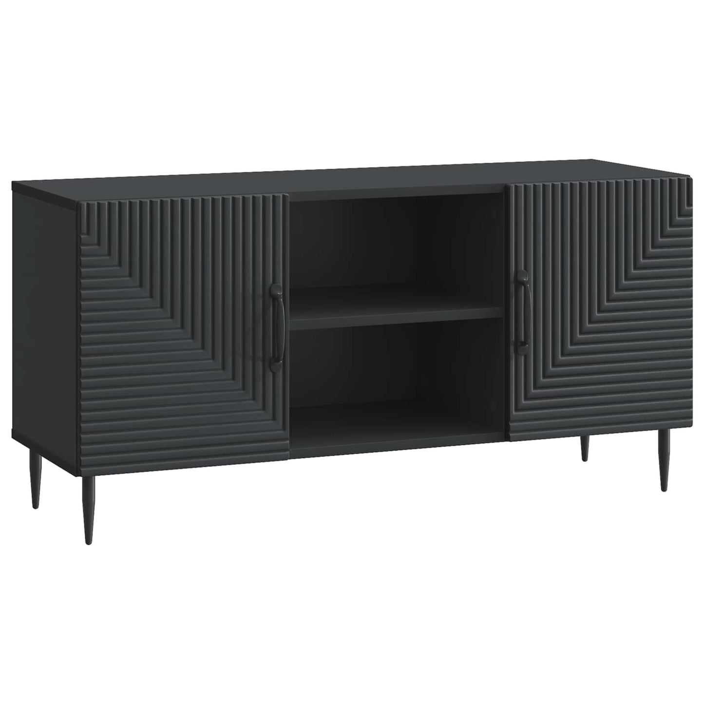 TV Cabinet Black 102 x 34.5 x 50 cm Engineered Wood