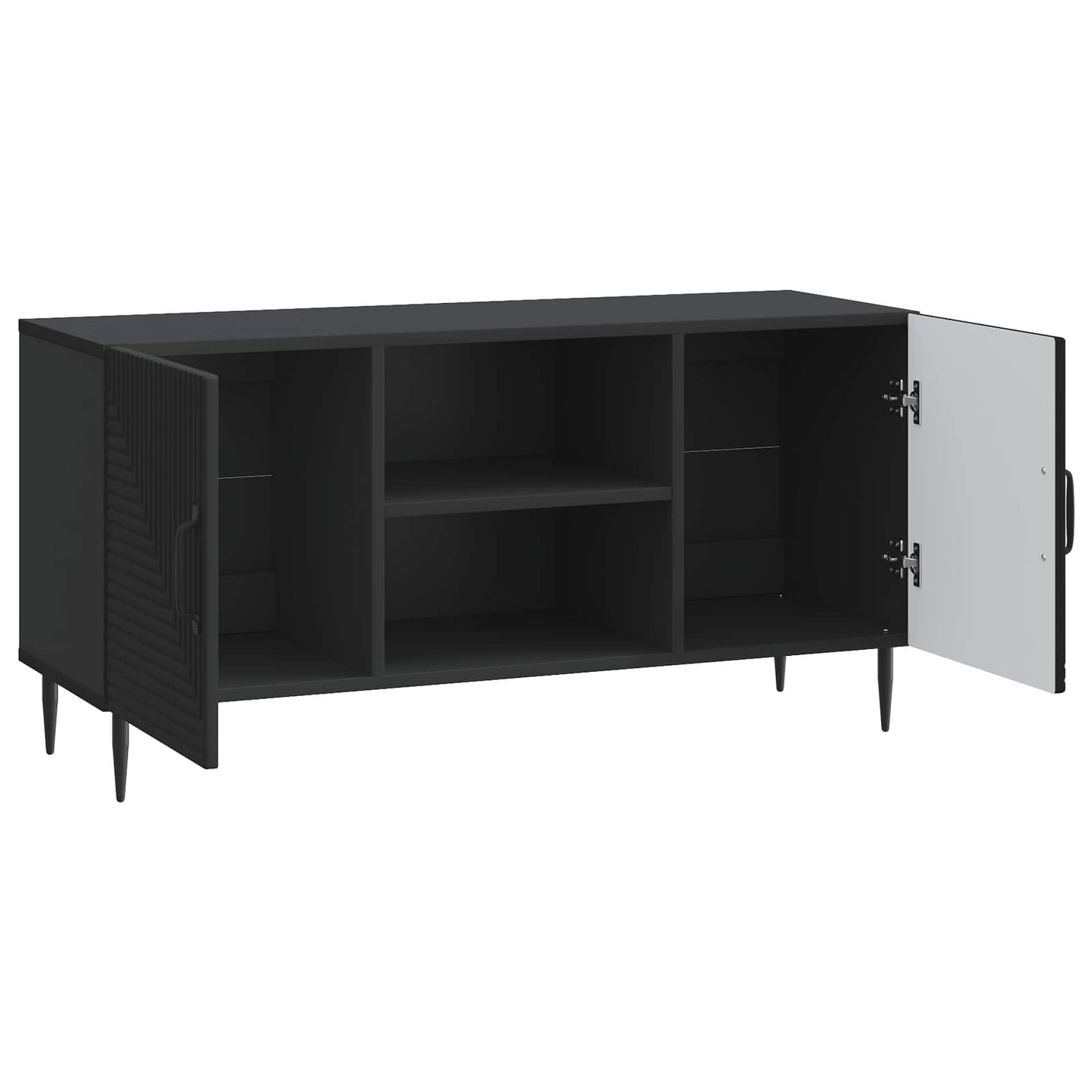 TV Cabinet Black 102 x 34.5 x 50 cm Engineered Wood