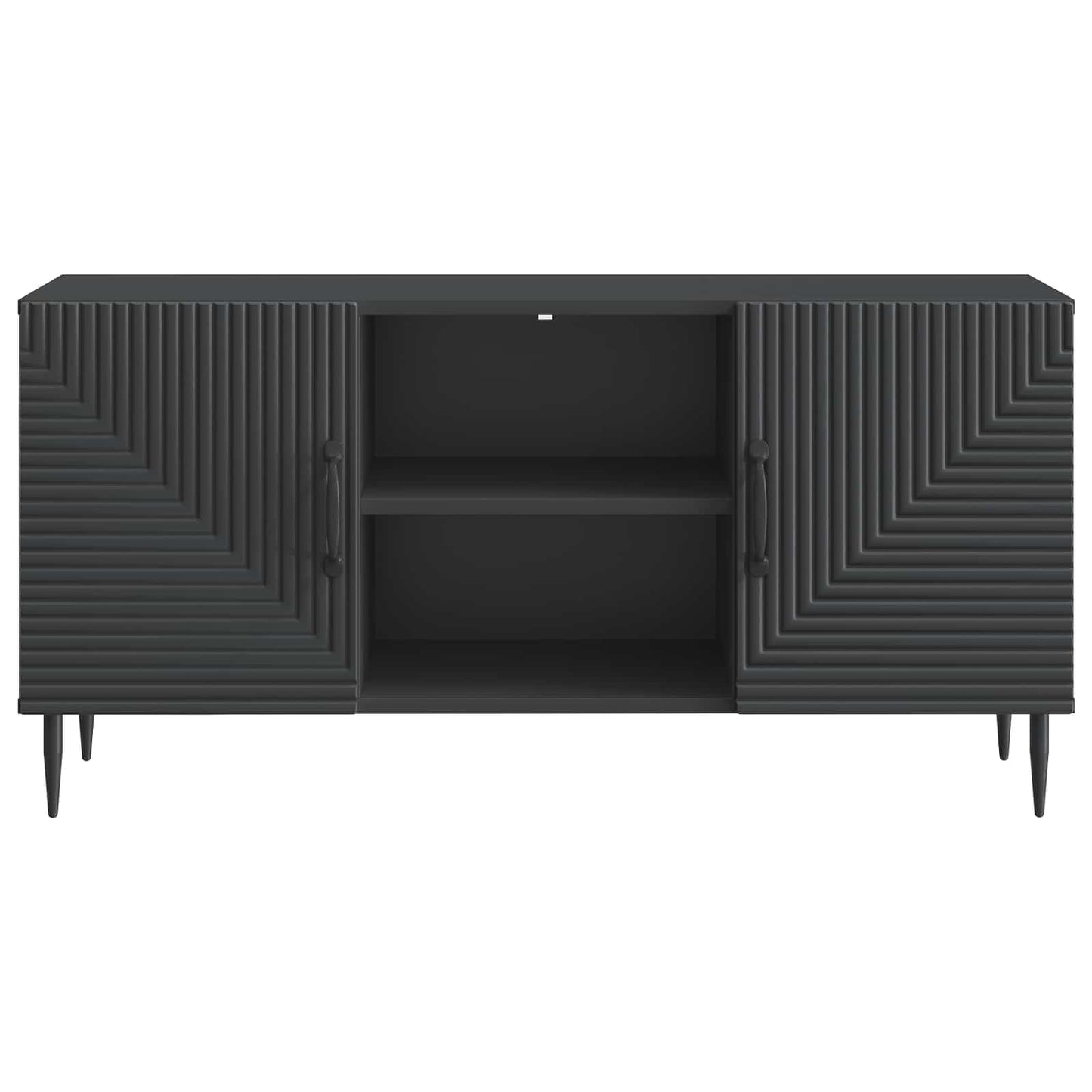 TV Cabinet Black 102 x 34.5 x 50 cm Engineered Wood