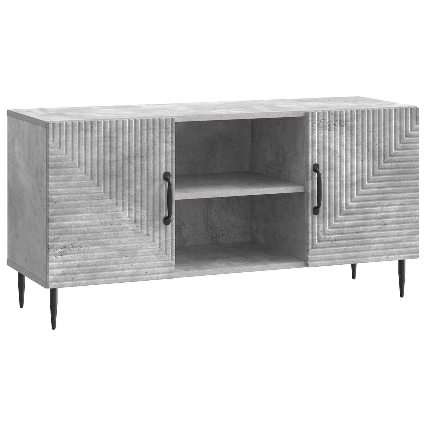 TV Cabinet Concrete Grey 102 x 34.5 x 50 cm Engineered Wood