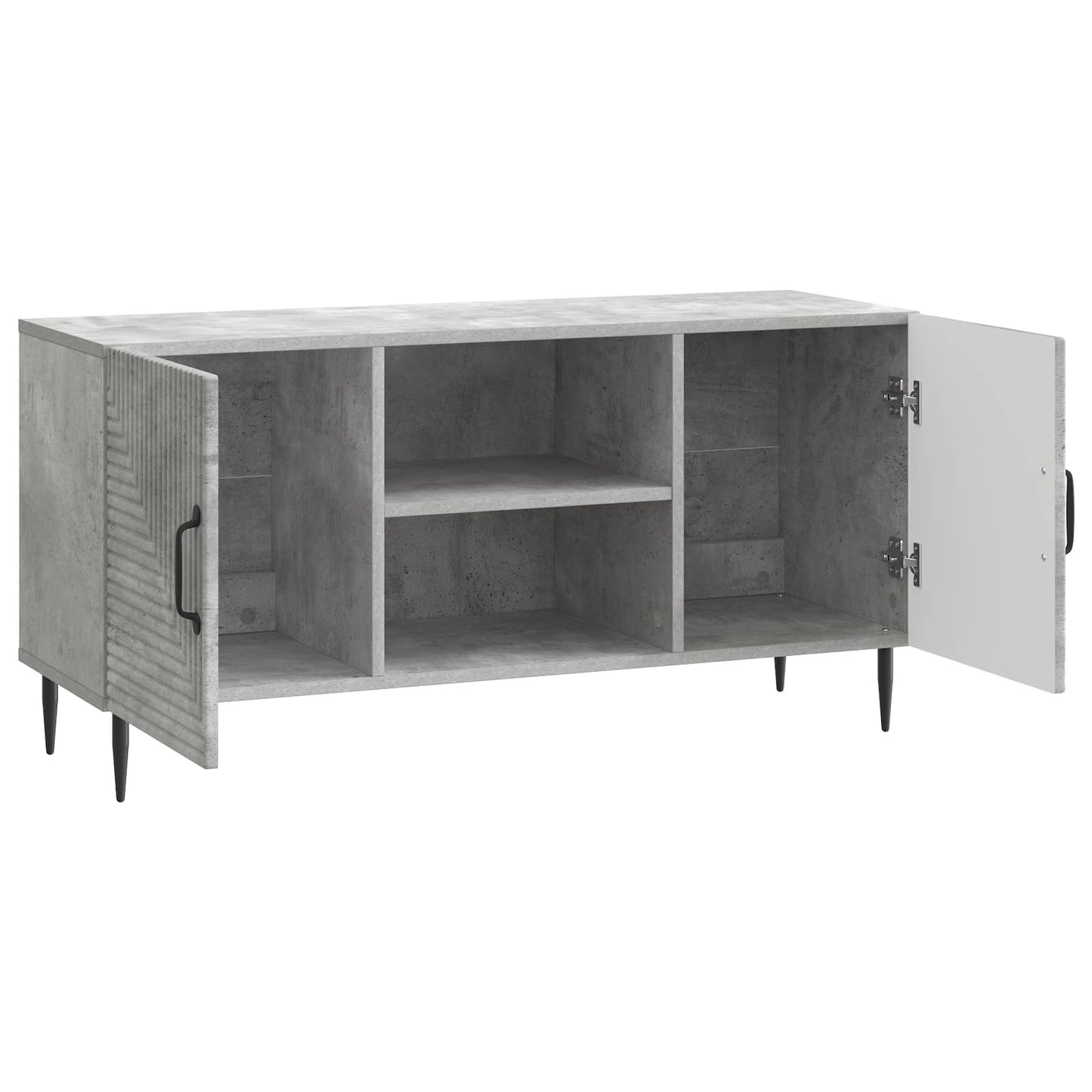 TV Cabinet Concrete Grey 102 x 34.5 x 50 cm Engineered Wood