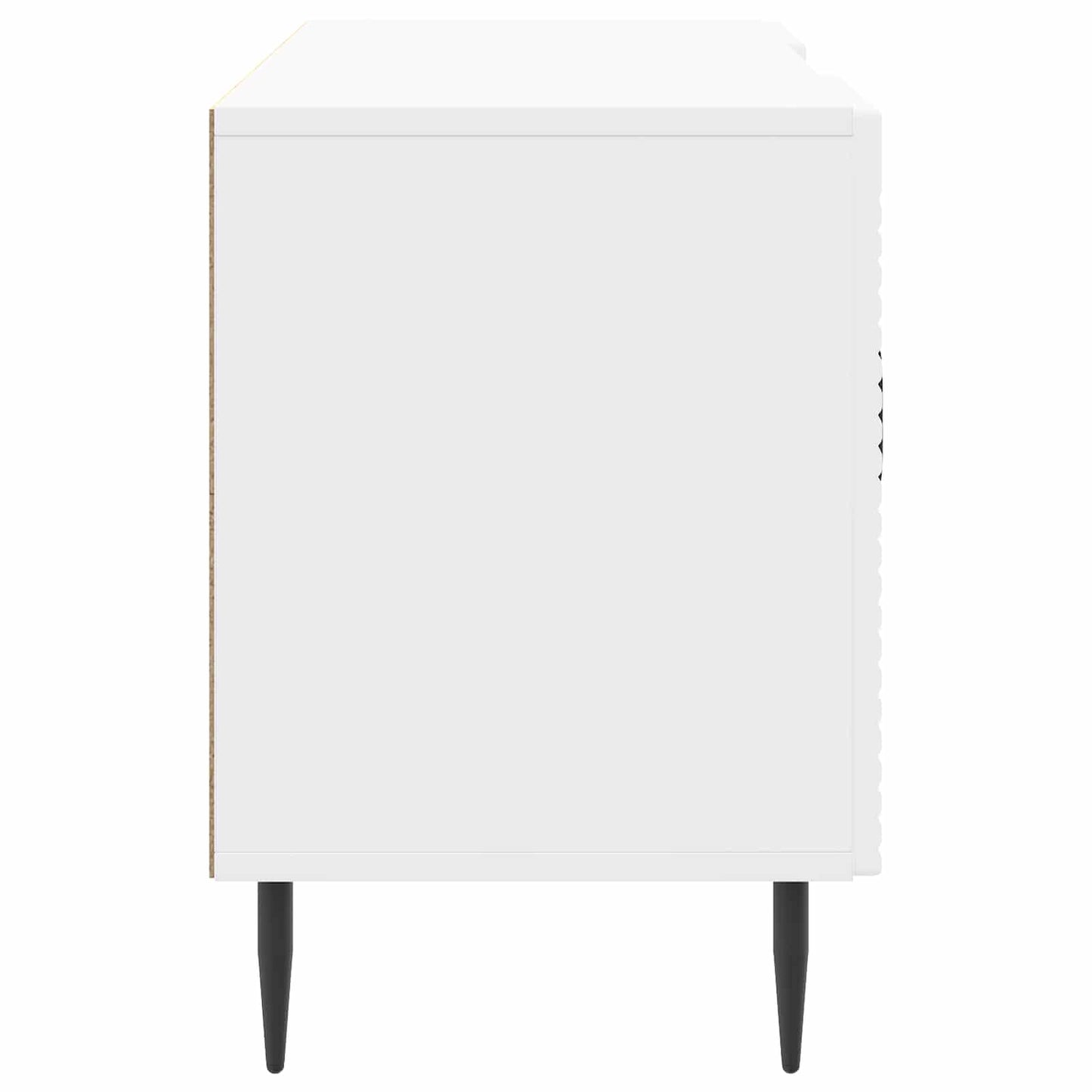 TV Cabinet High Gloss White 102 x 34.5 x 50 cm Engineered Wood