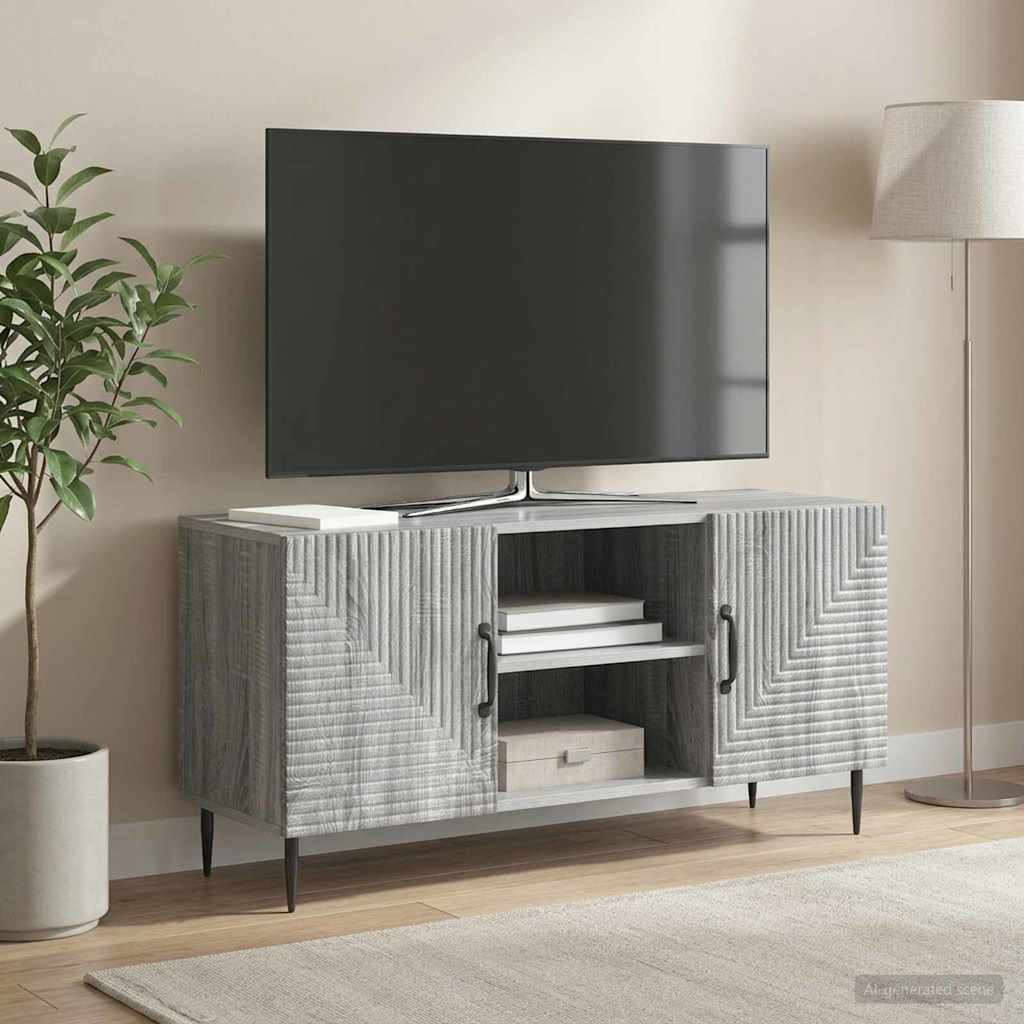TV Cabinet Grey Sonoma 102 x 34.5 x 50 cm Engineered Wood