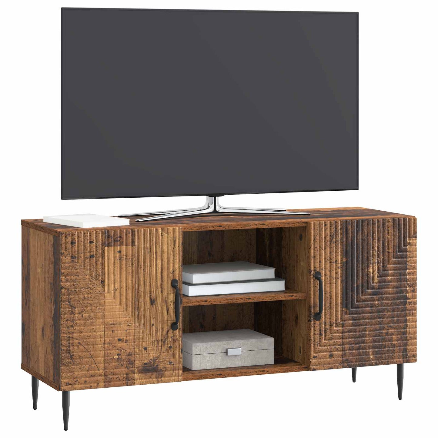 TV Cabinet Old Wood 102 x 34.5 x 50 cm Engineered Wood