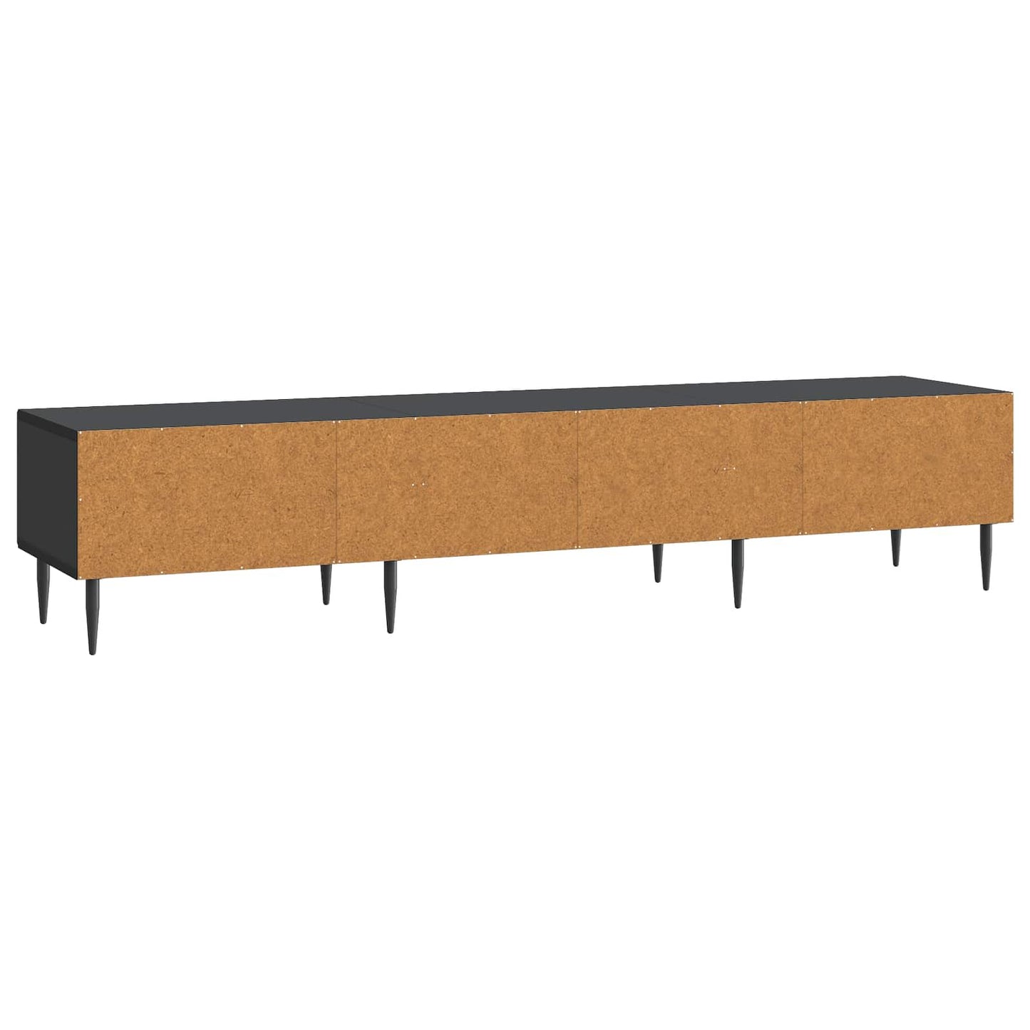 TV Cabinet with Drawer Black 147 x 34.5 x 30 cm Engineered Wood