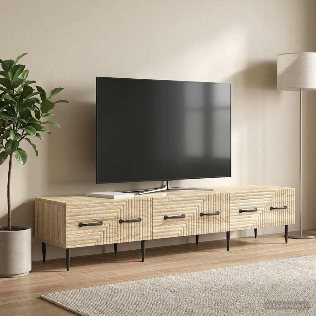 TV Cabinet Sonoma Oak 147 x 34.5 x 30 cm Engineered Wood