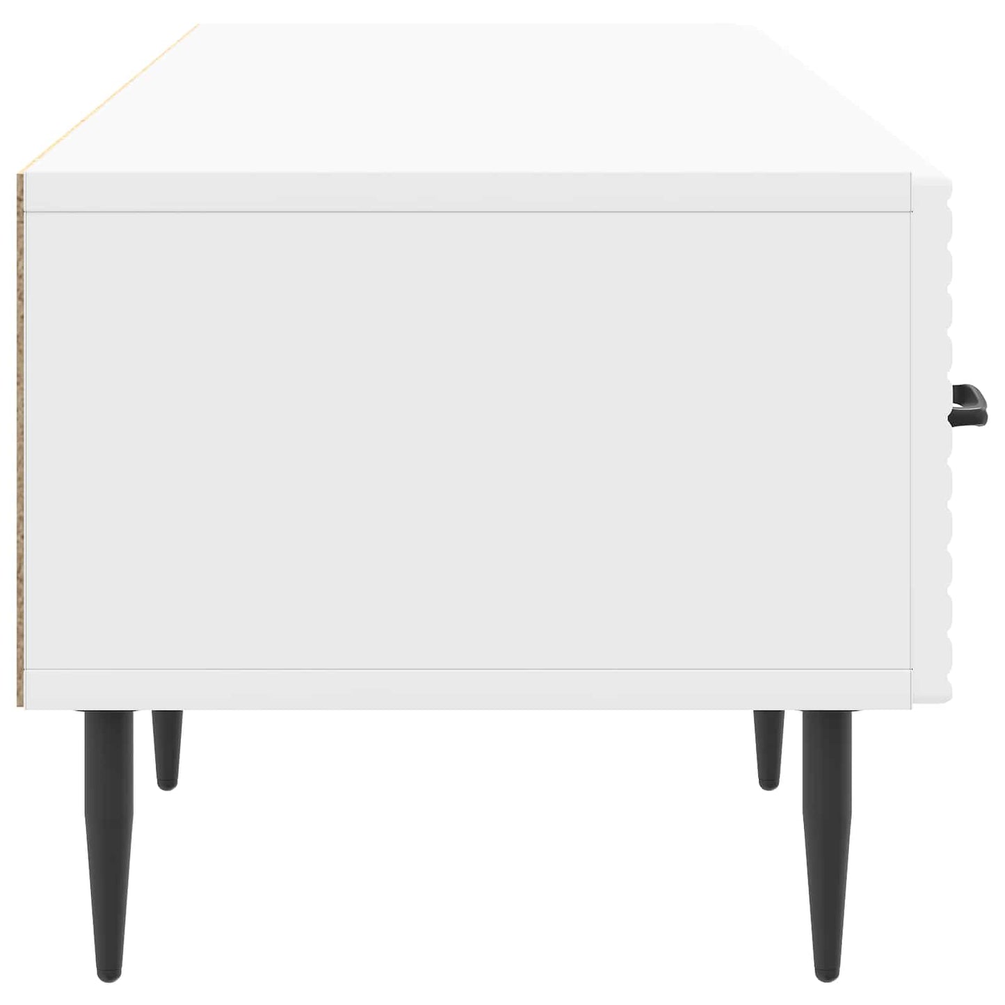 TV Cabinet High Gloss White 147 x 34.5 x 30 cm Engineered Wood