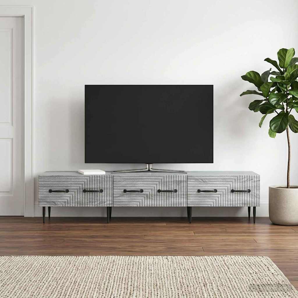 TV Cabinet Grey Sonoma 147 x 34.5 x 30 cm Engineered Wood