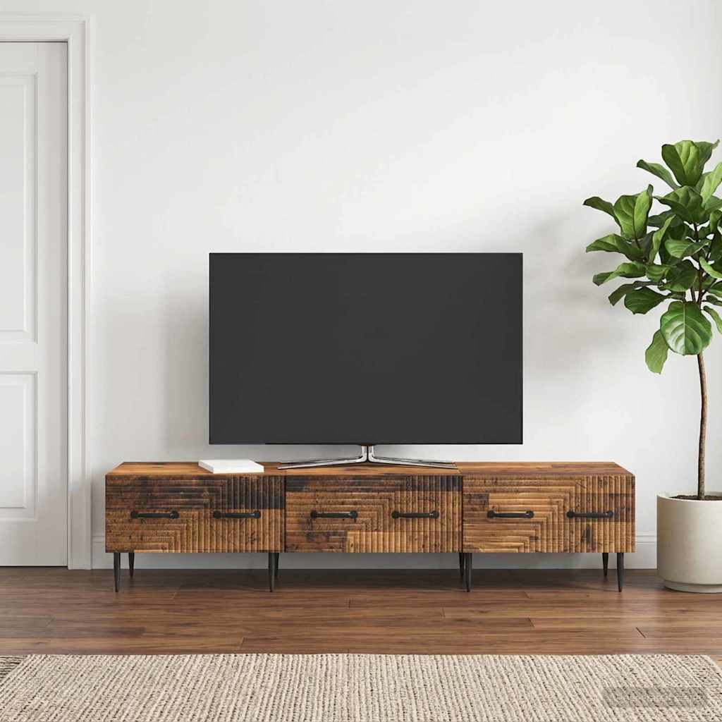 TV Cabinet Old Wood 147 x 34.5 x 30 cm Engineered Wood