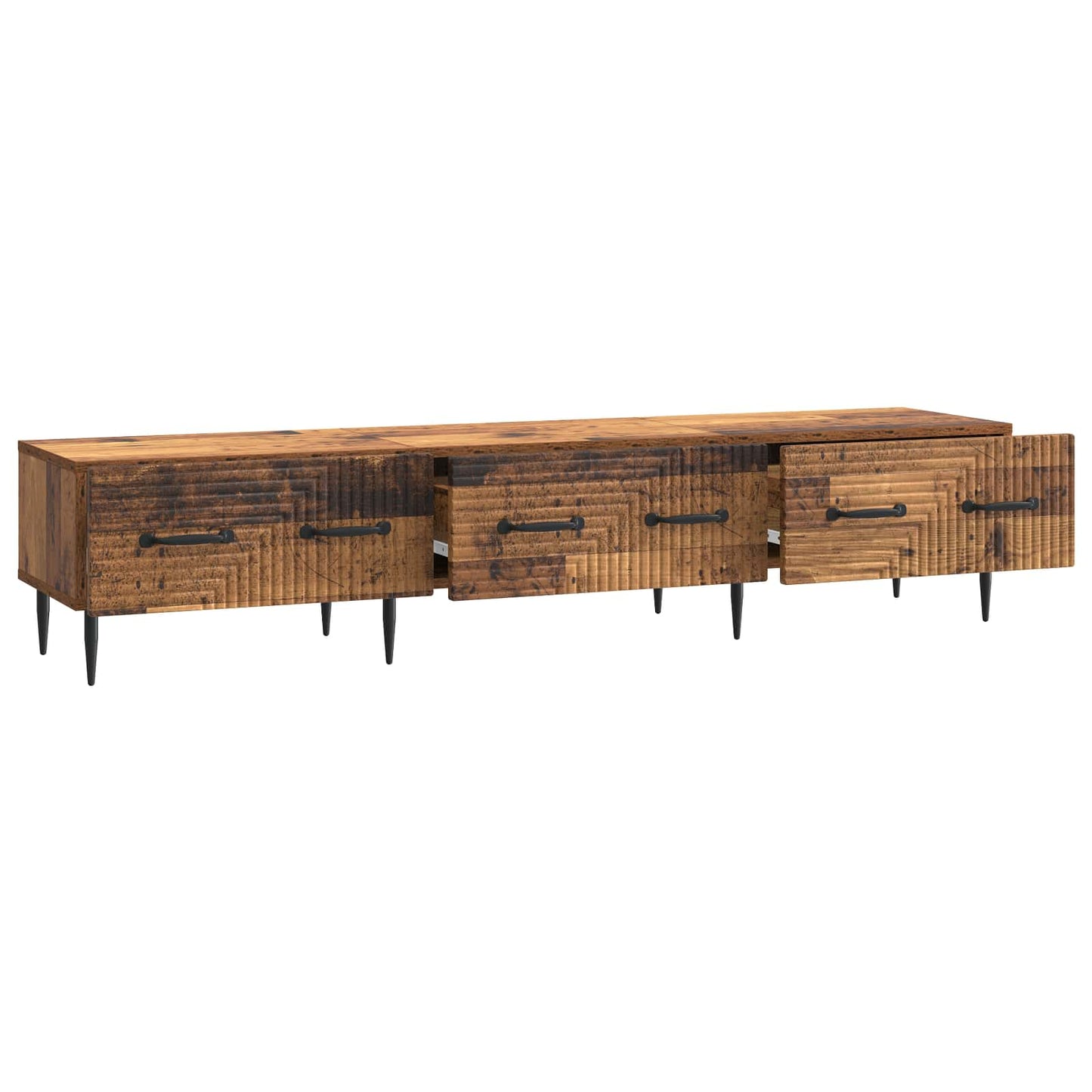 TV Cabinet Old Wood 147 x 34.5 x 30 cm Engineered Wood