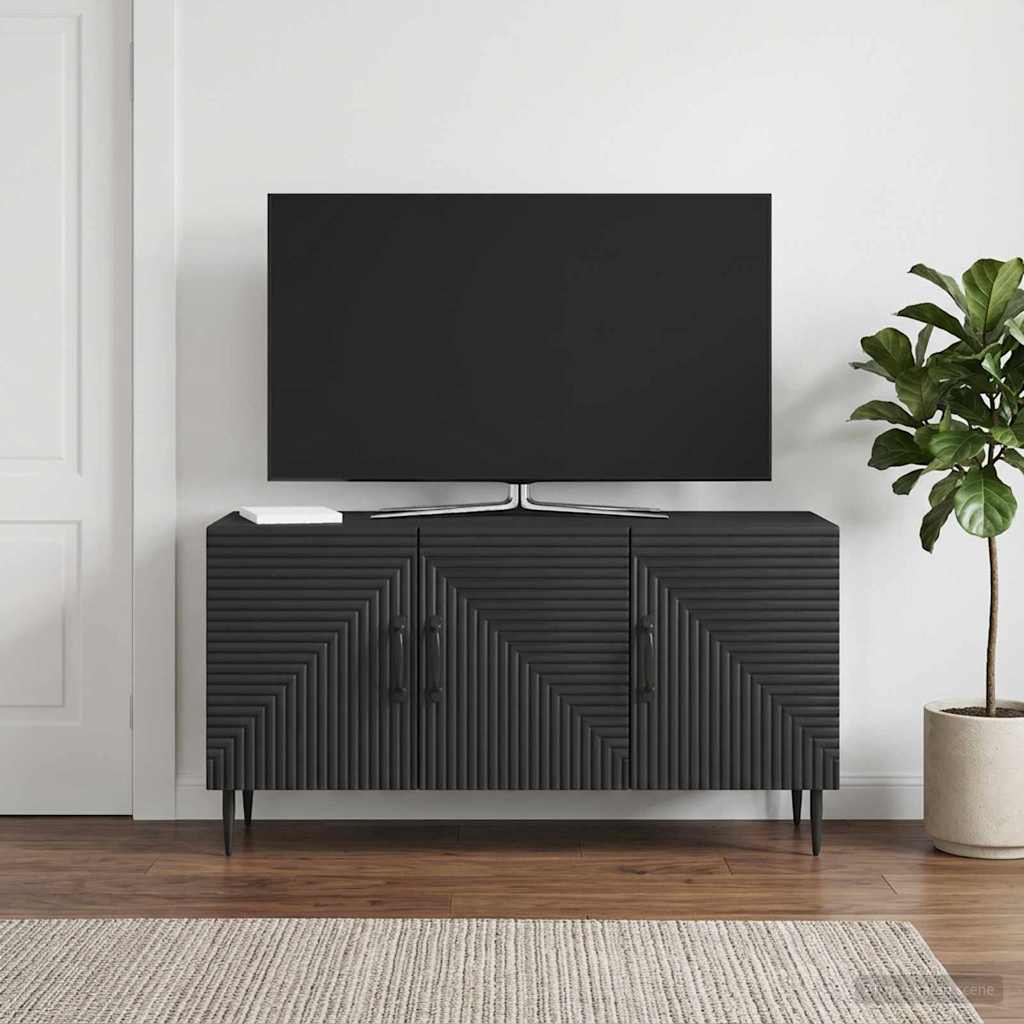 TV Cabinet Black 99 x 34.5 x 50 cm Engineered Wood