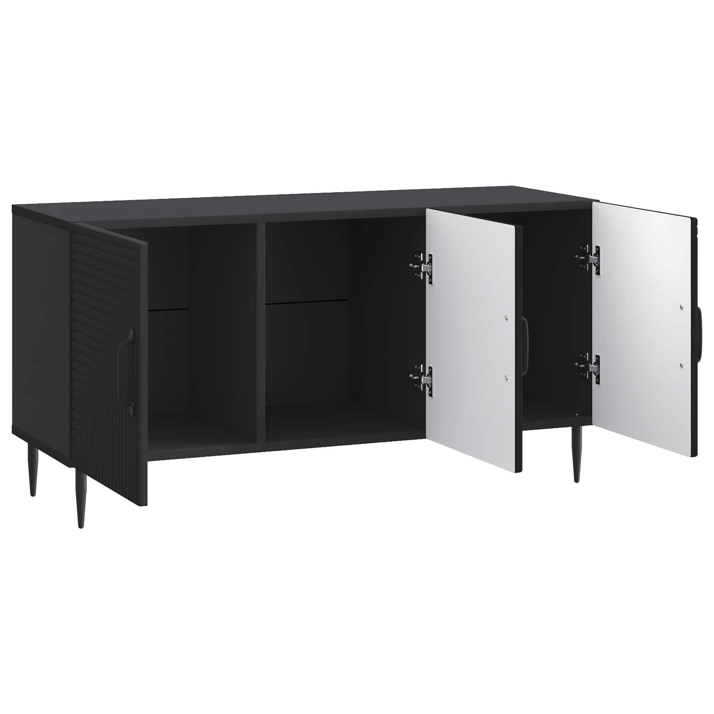 TV Cabinet Black 99 x 34.5 x 50 cm Engineered Wood