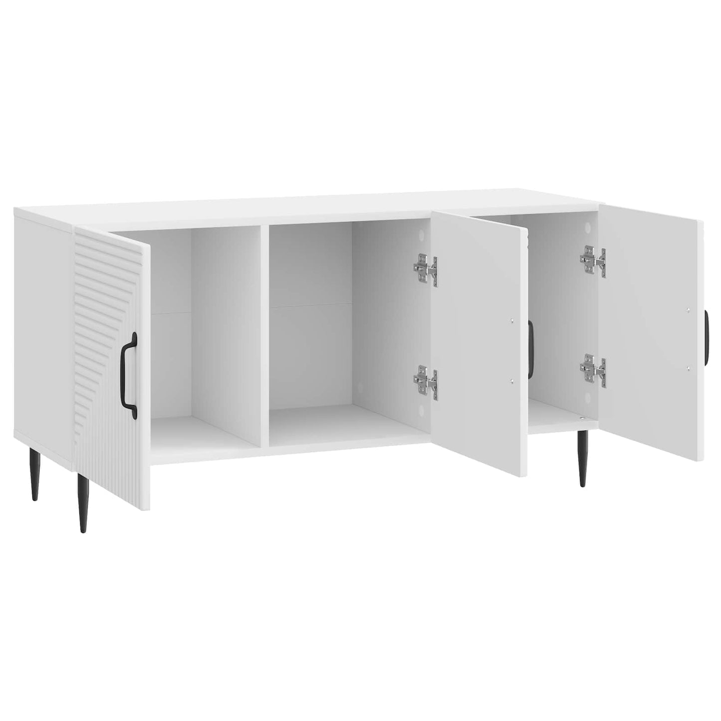 TV Cabinet High Gloss White 99 x 34.5 x 50 cm Engineered Wood