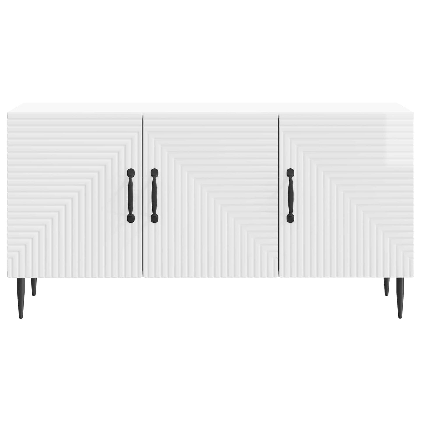 TV Cabinet High Gloss White 99 x 34.5 x 50 cm Engineered Wood