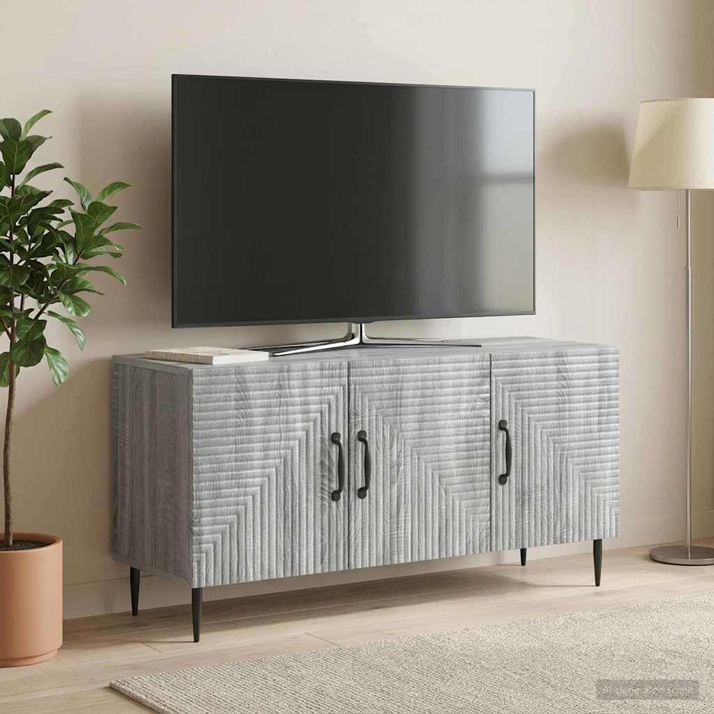 TV Cabinet Grey Sonoma 99 x 34.5 x 50 cm Engineered Wood