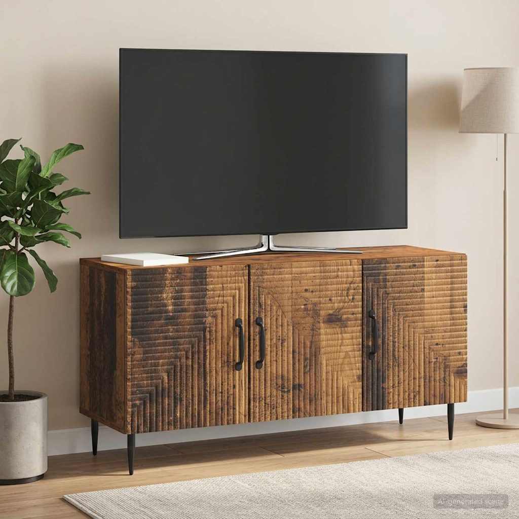 TV Cabinet Old Wood 99 x 34.5 x 50 cm Engineered Wood