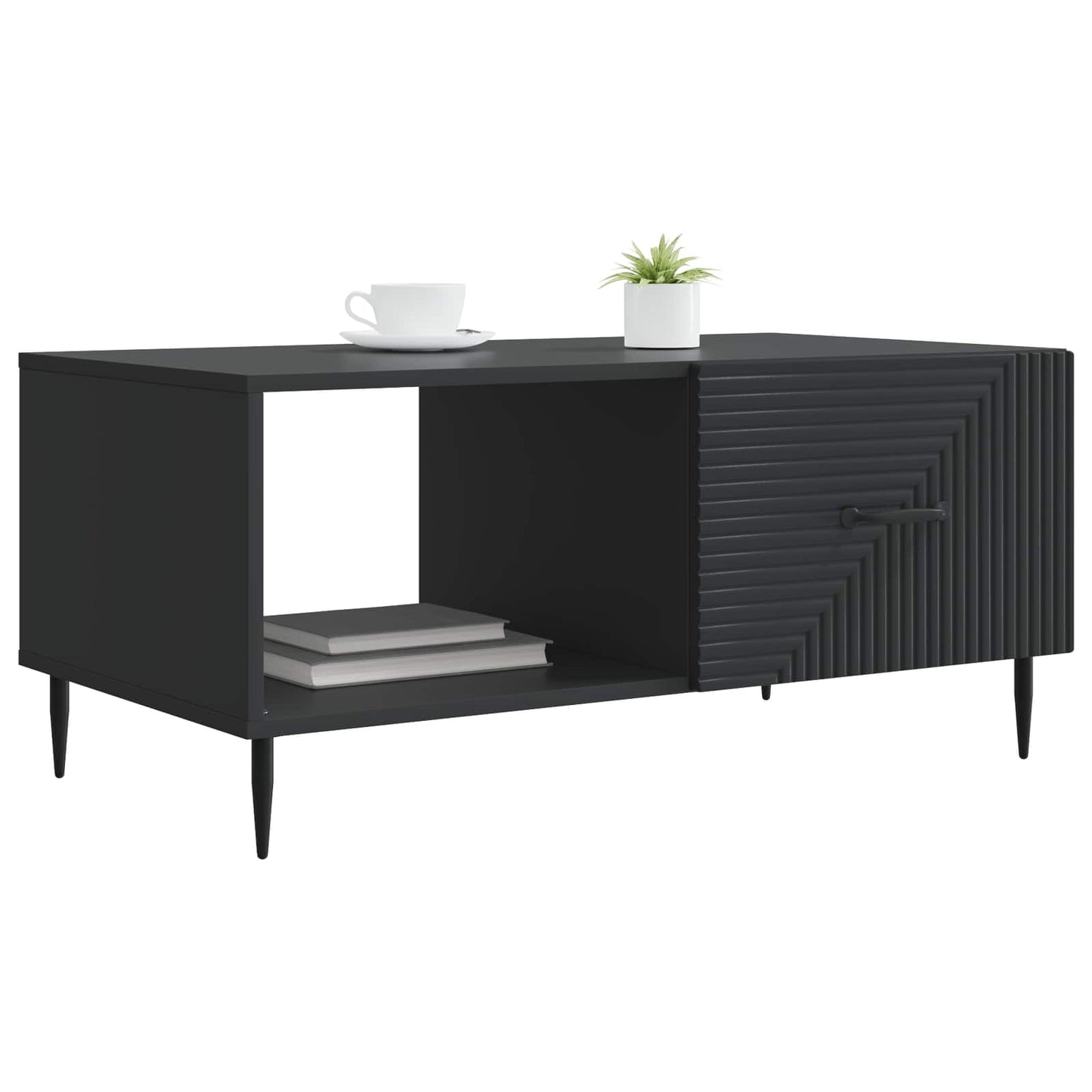 Coffee Table Black 90 x 50 x 40 cm Engineered Wood