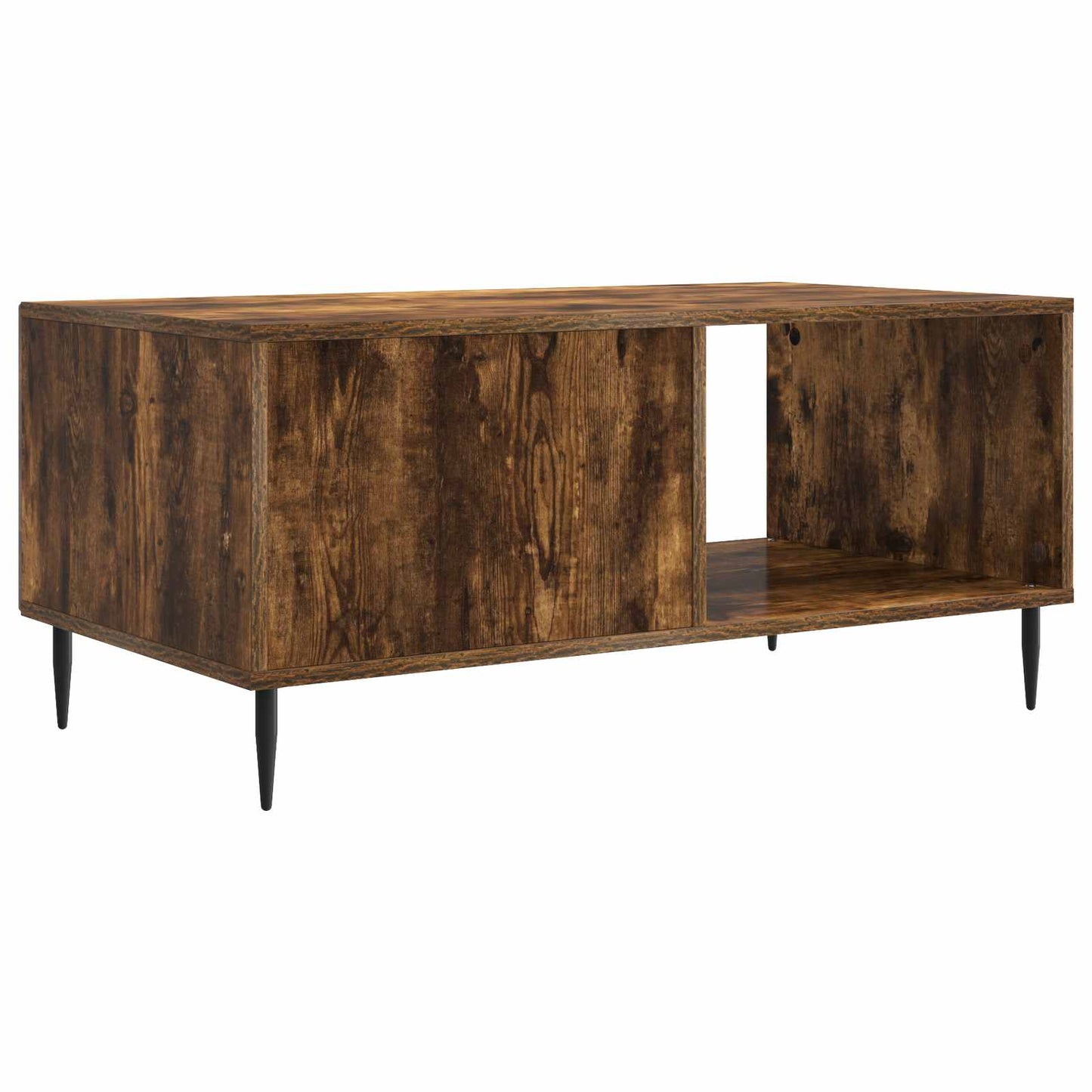 Coffee Table Smoked Oak 90 x 50 x 40 cm Engineered Wood