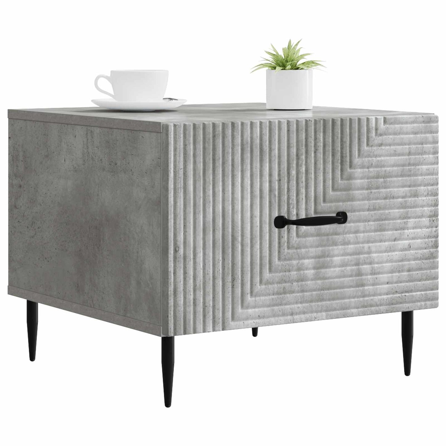 Coffee Table Concrete Grey 49 x 50 x 40 cm Engineered Wood