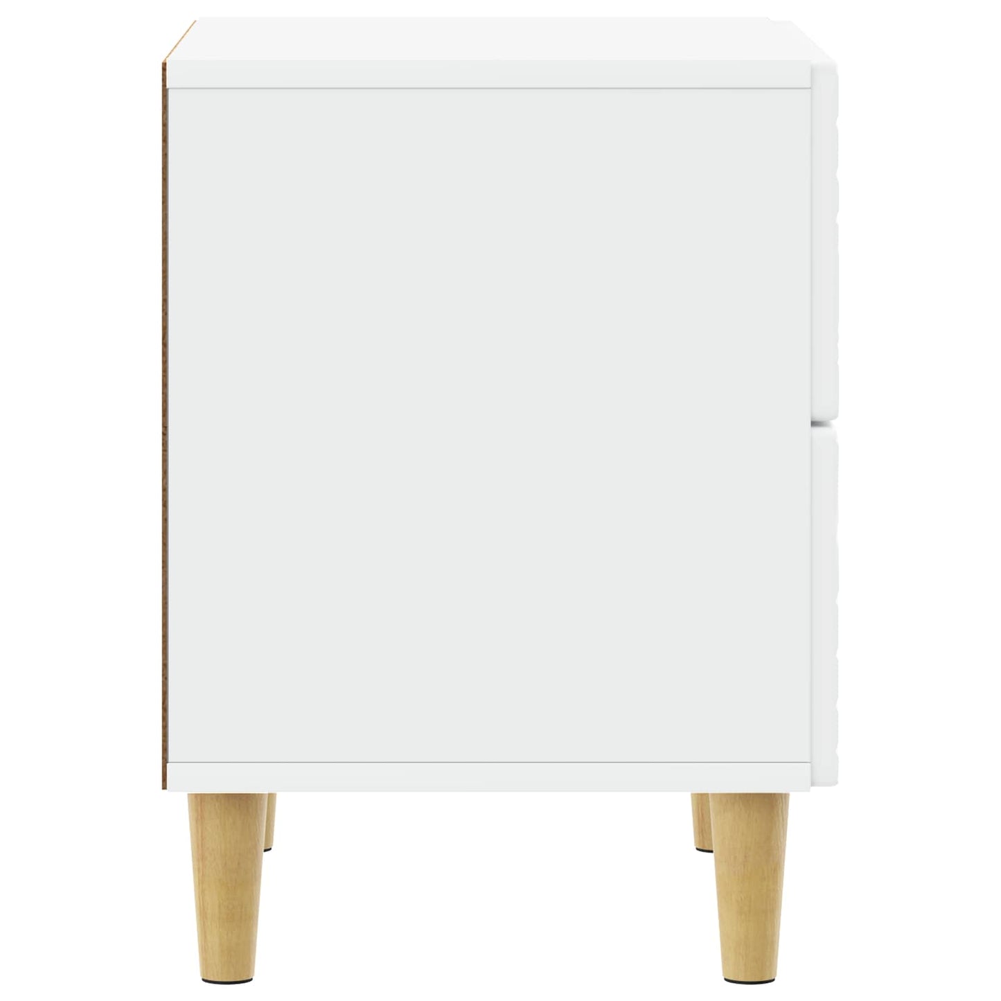 Bedside Table White 43 x 34.5 x 48 cm Engineered Wood