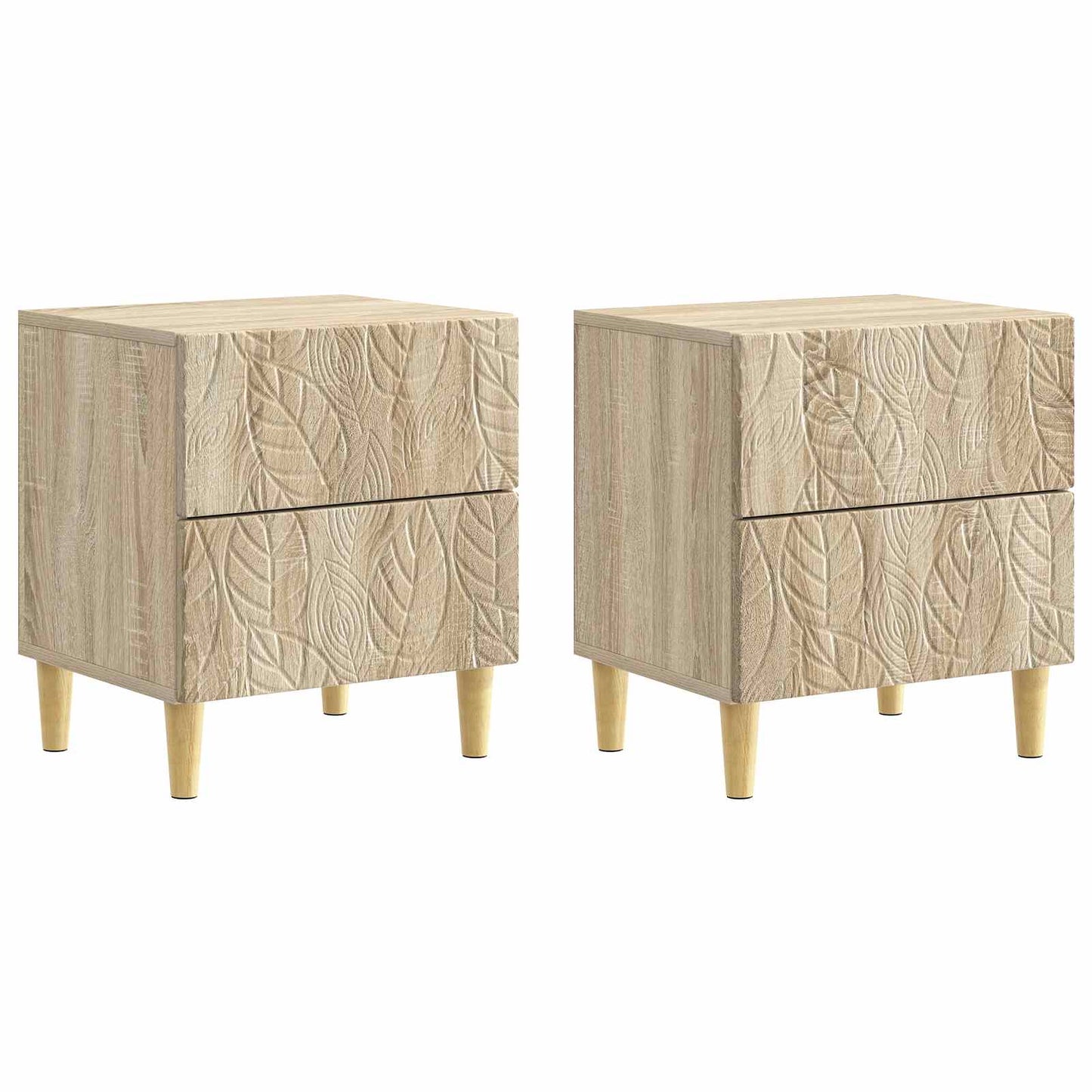 Bedside Table 2 pcs Sonoma Oak 43 x 34.5 x 48 cm