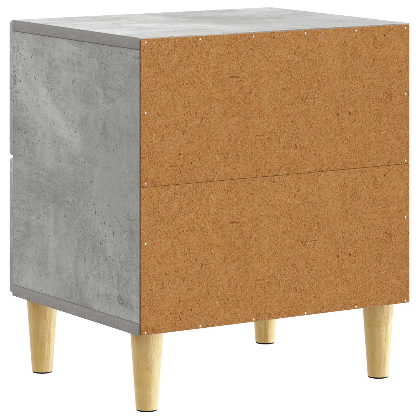 Bedside Table Concrete Grey 43 x 34.5 x 48 cm Engineered Wood