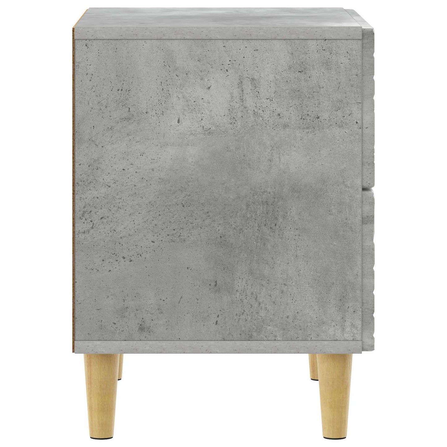 Bedside Table Concrete Grey 43 x 34.5 x 48 cm Engineered Wood