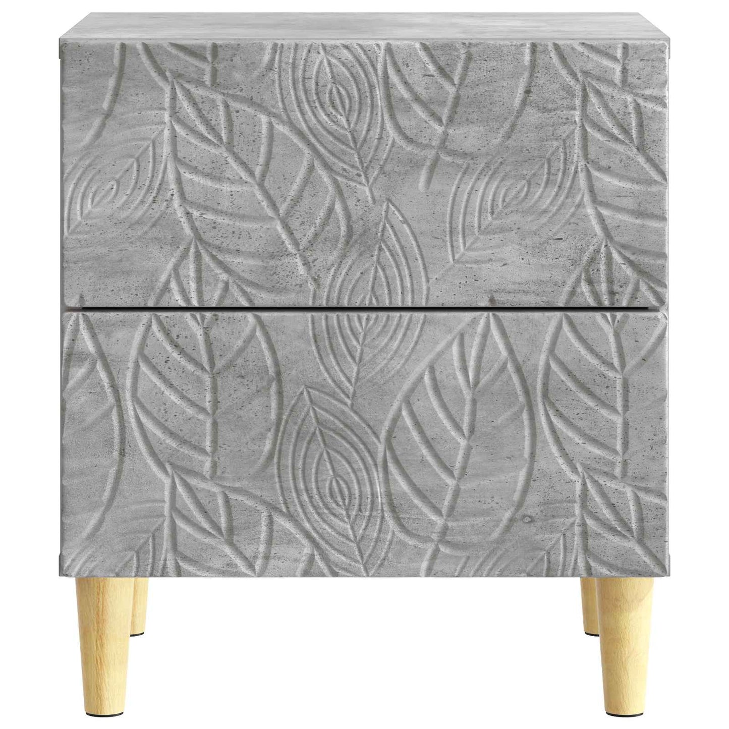 Bedside Table 2 pcs Concrete Grey 43 x 34.5 x 48 cm