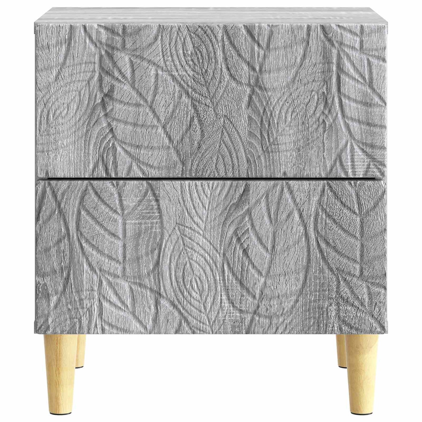 Bedside Table 2 pcs Grey Sonoma 43 x 34.5 x 48 cm