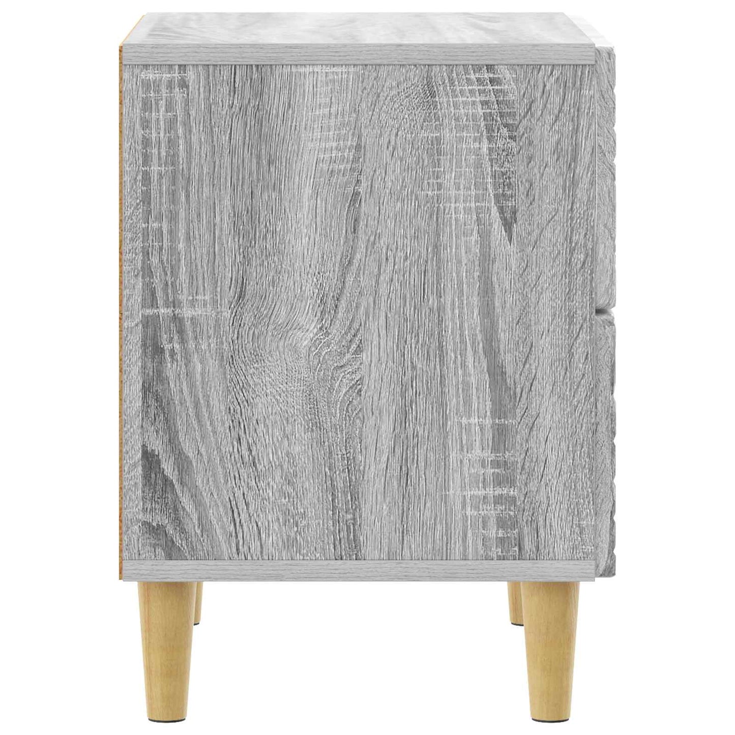 Bedside Table 2 pcs Grey Sonoma 43 x 34.5 x 48 cm