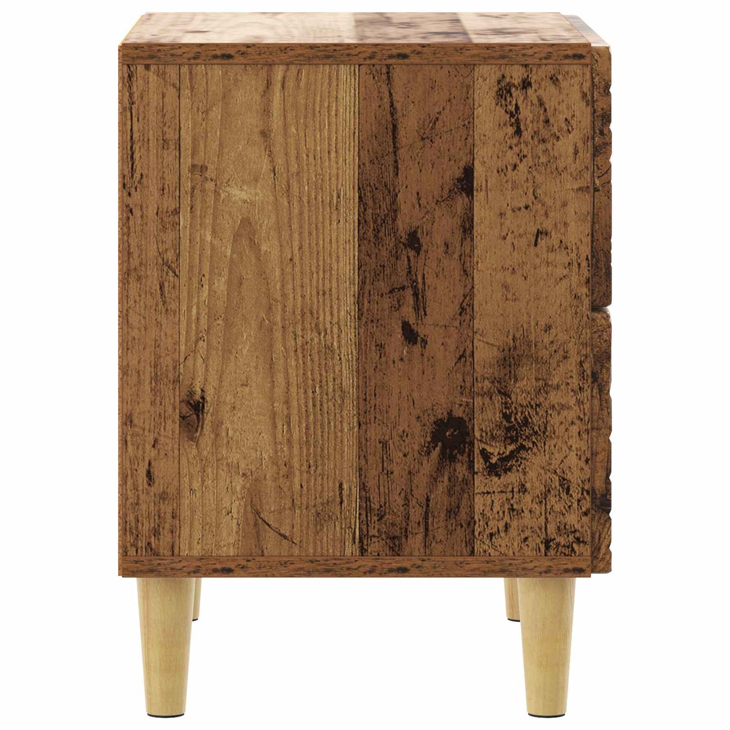 Bedside Table Old Wood 43 x 34.5 x 48 cm Engineered Wood